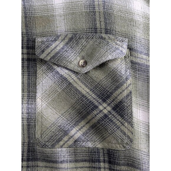 Vintage Wrangler Rugged Wear Thermal Lined Flannel Shirt Jacket Shacket Mens Lrg - Picture 7 of 15